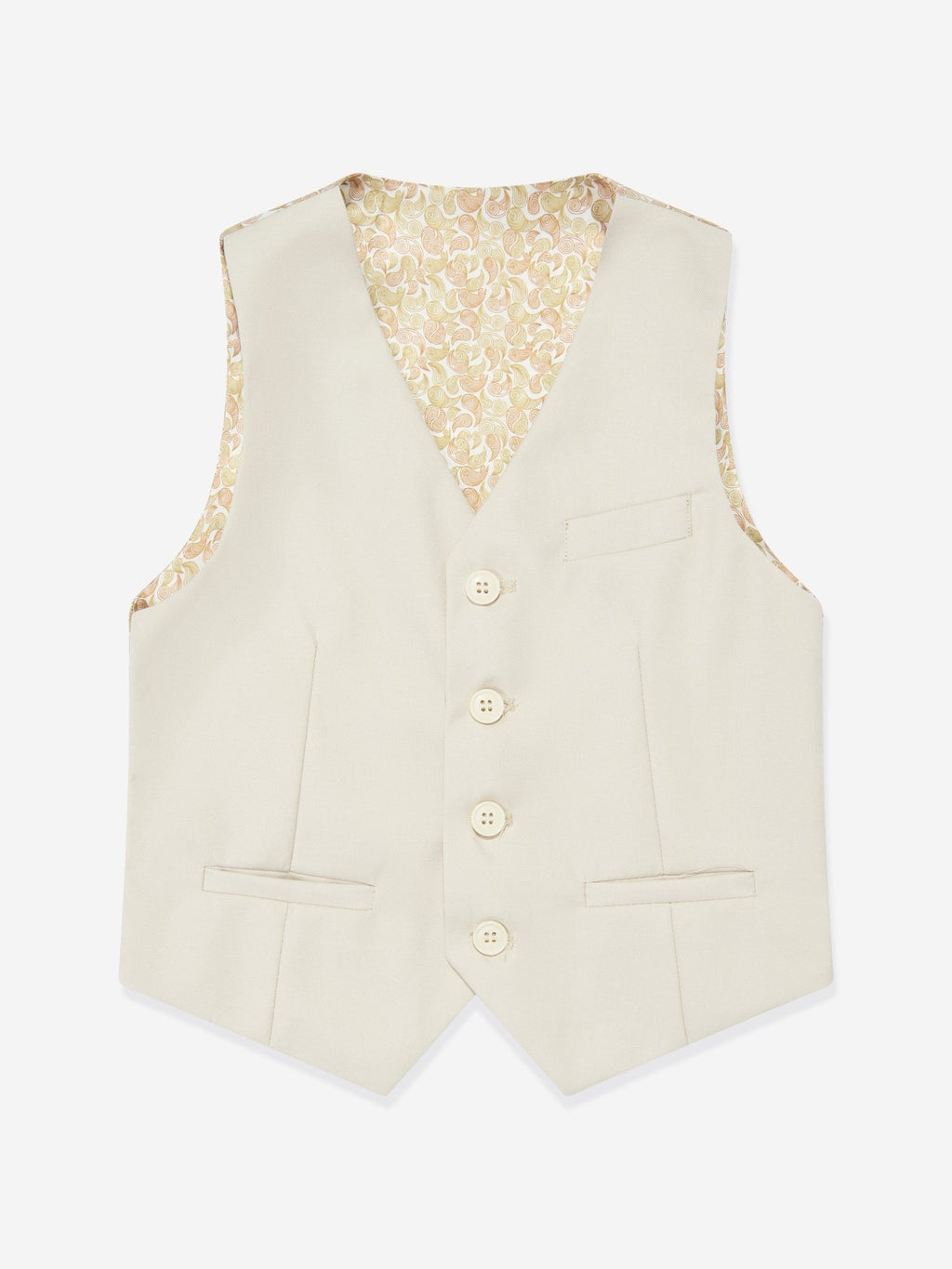 SUITLAB London Boys 7 Piece Suit Set in Beige - Vintress Fashion