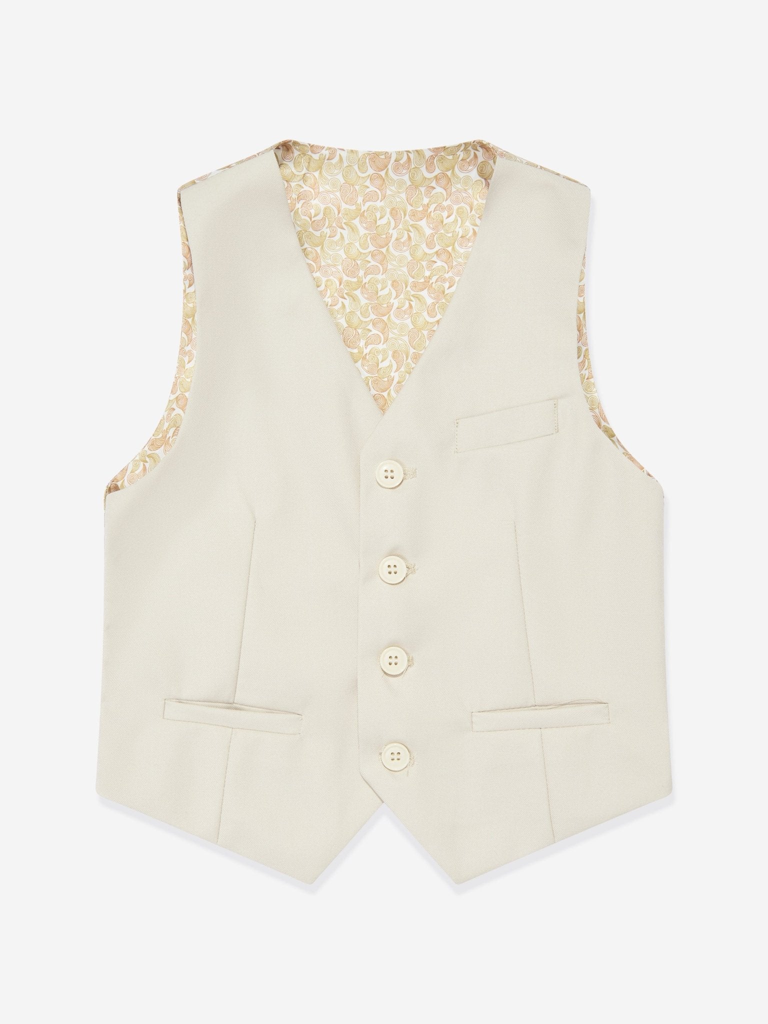 SUITLAB London Boys 7 Piece Suit Set in Beige - Vintress Fashion