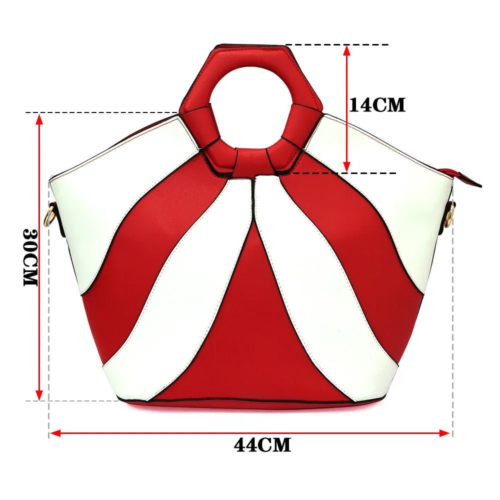 Summer Sandals for Women Fashion Colorblock Three Piece Tote Bag With High - Vintress Fashion