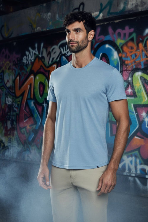 "The Actor" T-shirt | Bel Air Blue - Vintress Fashion