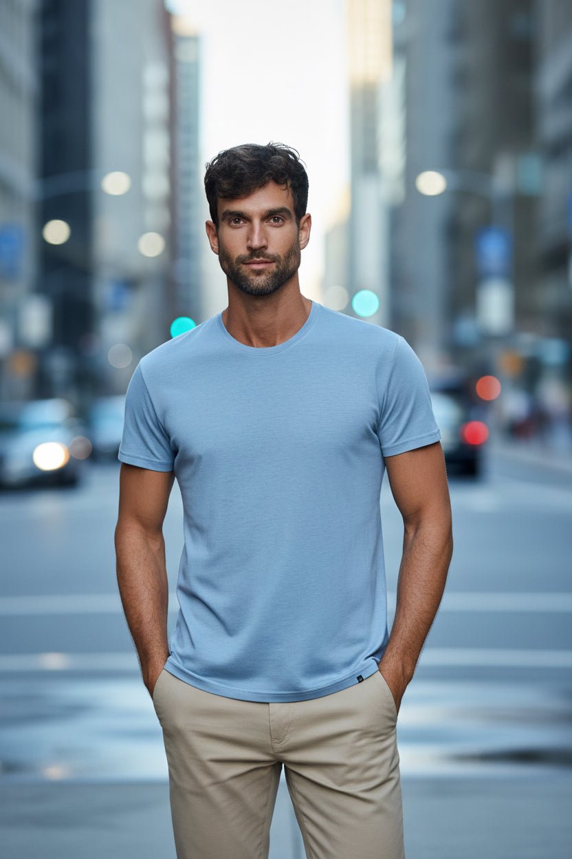 "The Actor" T-shirt | Bel Air Blue - Vintress Fashion