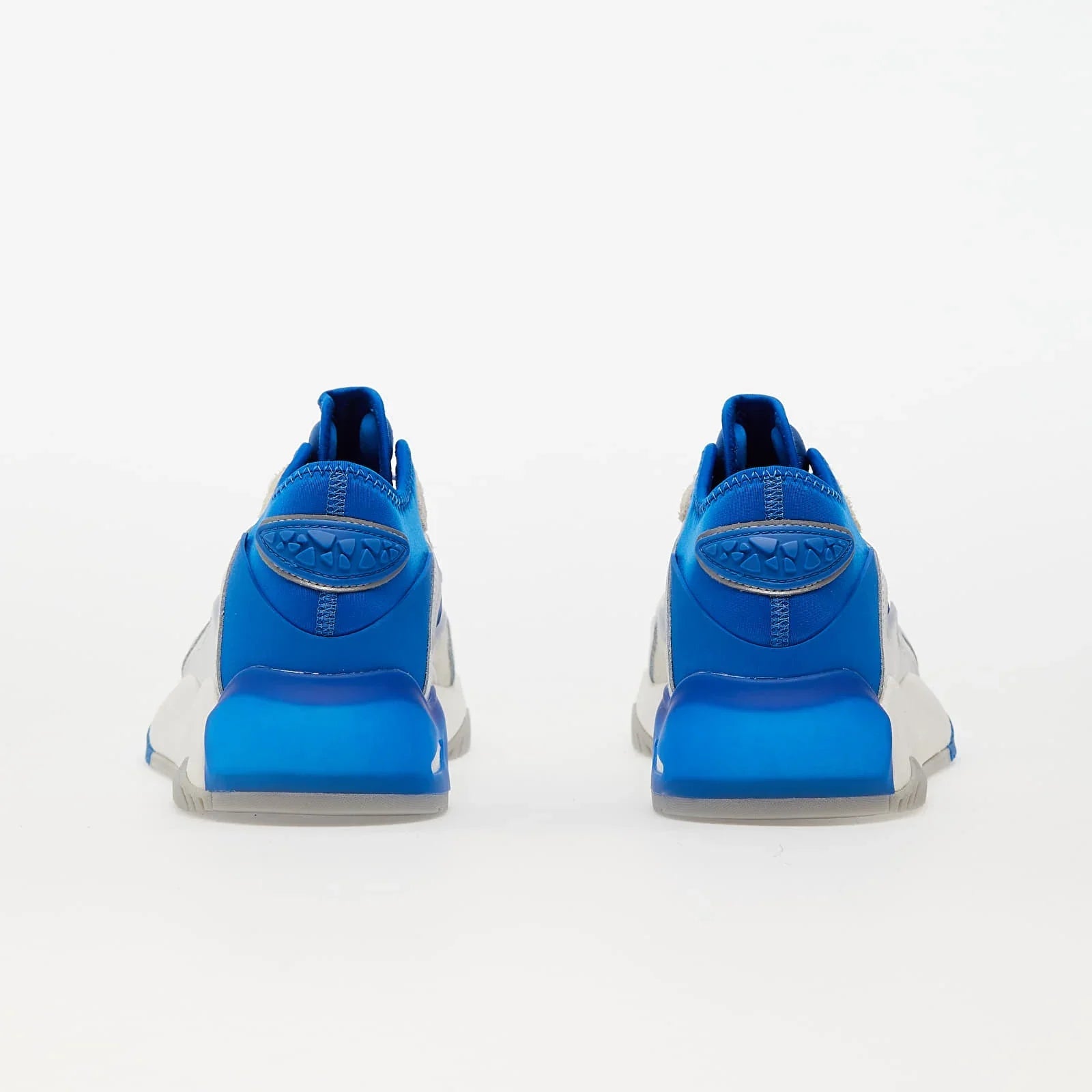 UK 8.5 Adidas Streetball II Leather Trainers – White Blue Grey - Vintress Fashion