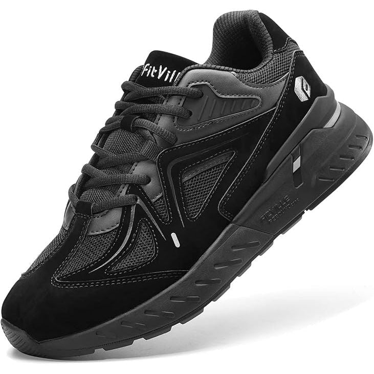 UK 9 FitVille Extra Wide Men’s Suede Running Trainers – EU 43 - Vintress Fashion