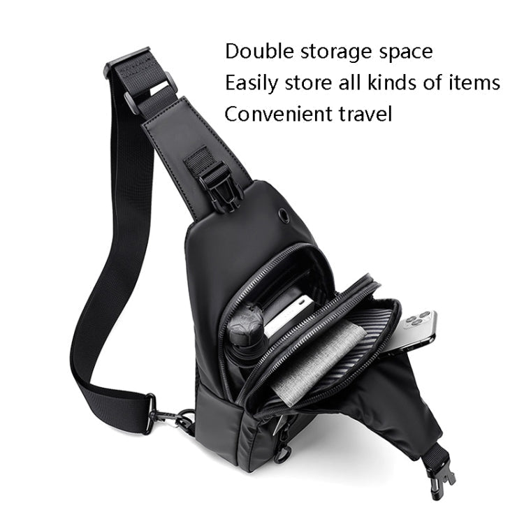 WEIXIER XB301 Men Chest Bag Outdoor Leisure Messenger Bag, XB301 Black, XB301 Gray, XB301 Green - Vintress Fashion