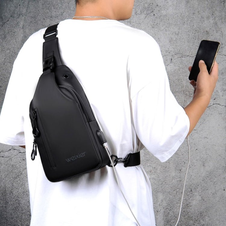 WEIXIER XB301 Men Chest Bag Outdoor Leisure Messenger Bag, XB301 Black, XB301 Gray, XB301 Green - Vintress Fashion