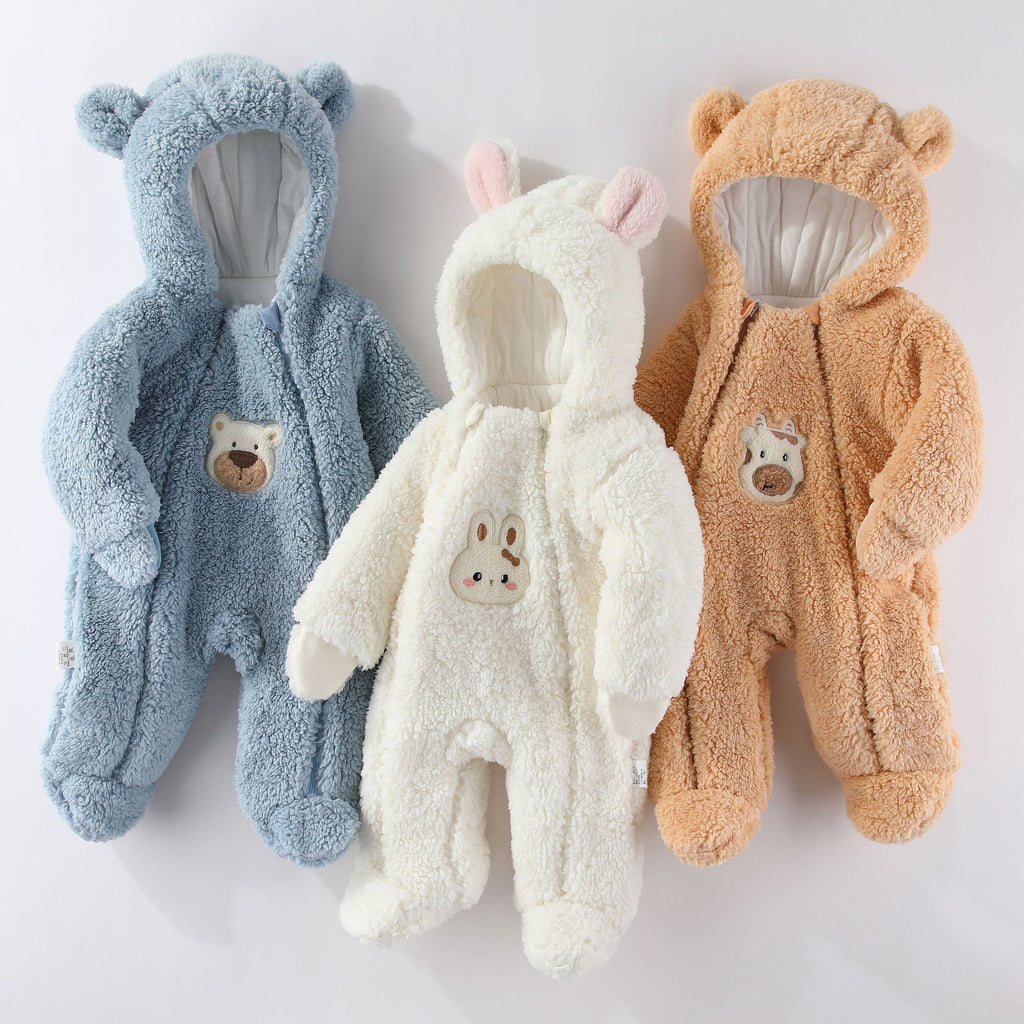 Winter Clothes Thickened Cotton Baby Clothes Infant Autumn And Winter Set - Vintress Fashion