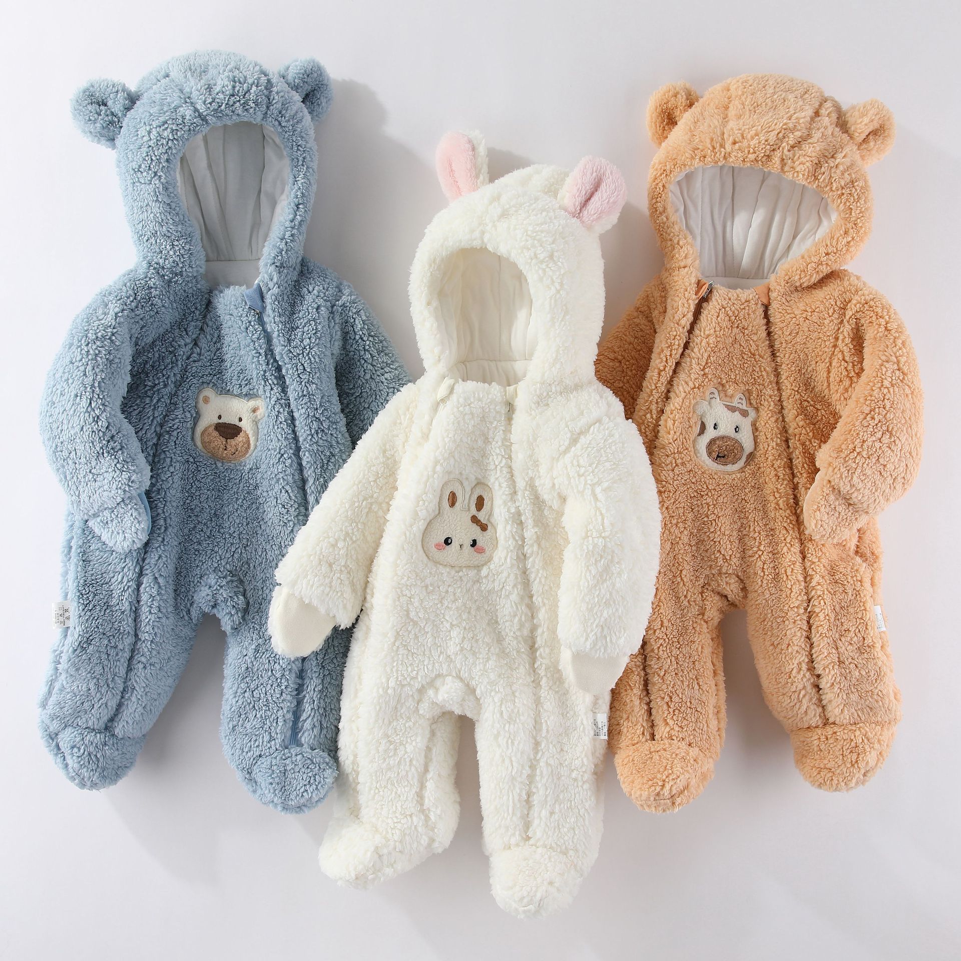 Winter Clothes Thickened Cotton Baby Clothes Infant Autumn And Winter Set - Vintress Fashion