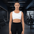 Women's Aquila White Sport Bra - Vintress Fashion