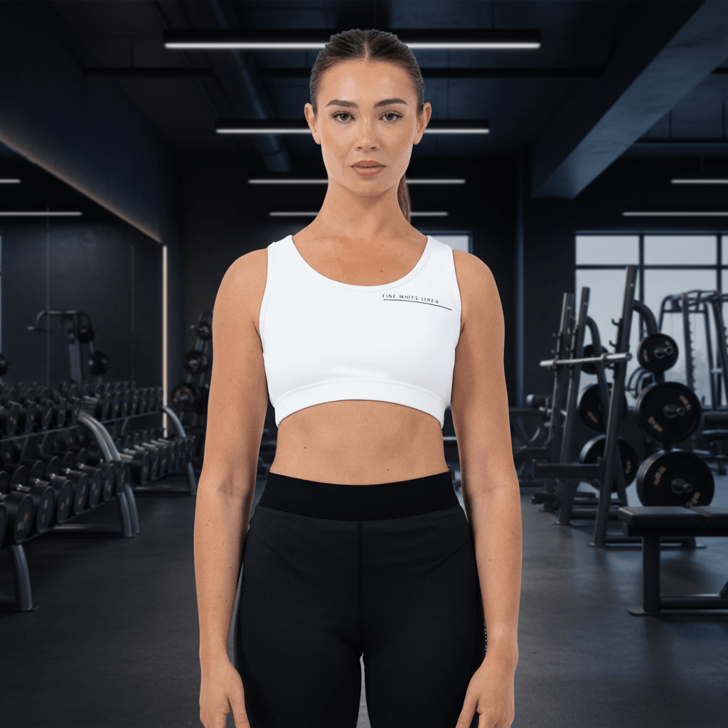 Women's Aquila White Sport Bra - Vintress Fashion