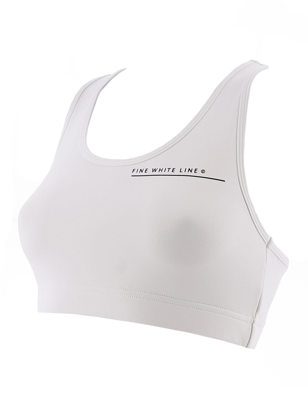 Women's Aquila White Sport Bra - Vintress Fashion