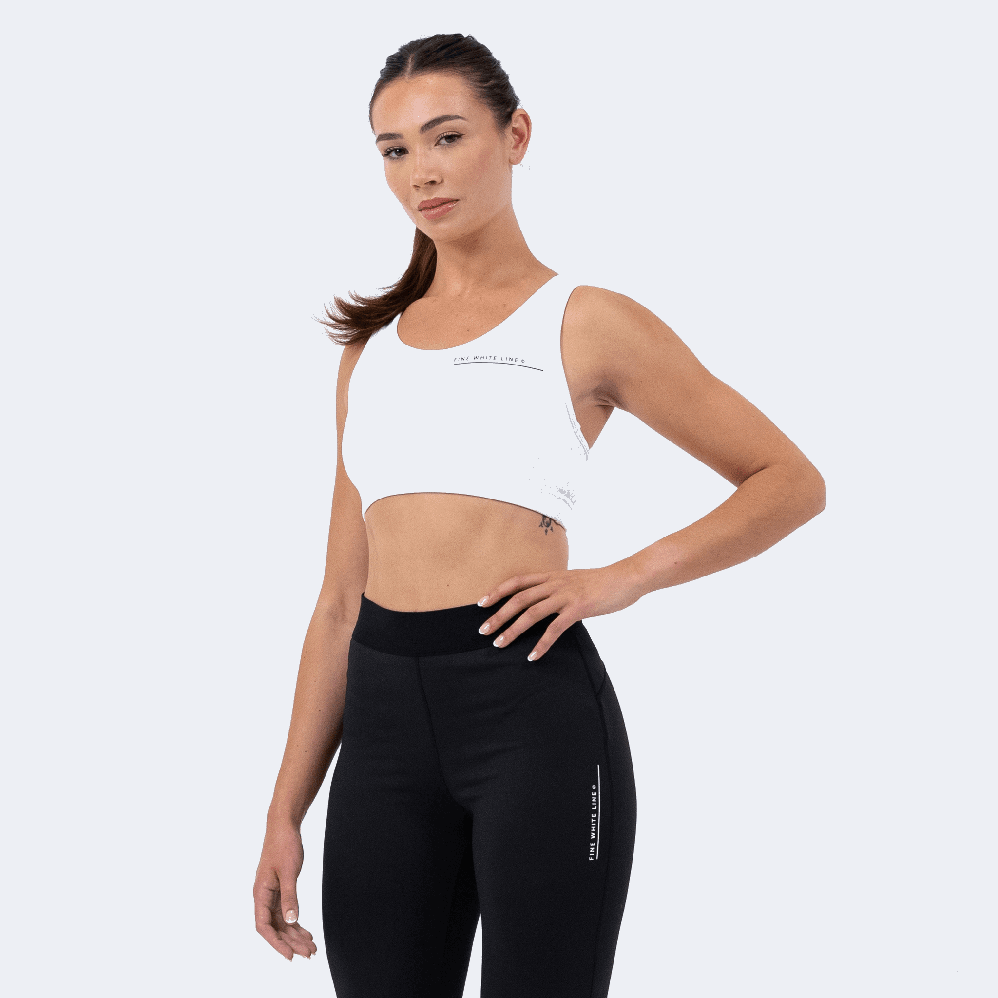 Women's Aquila White Sport Bra - Vintress Fashion