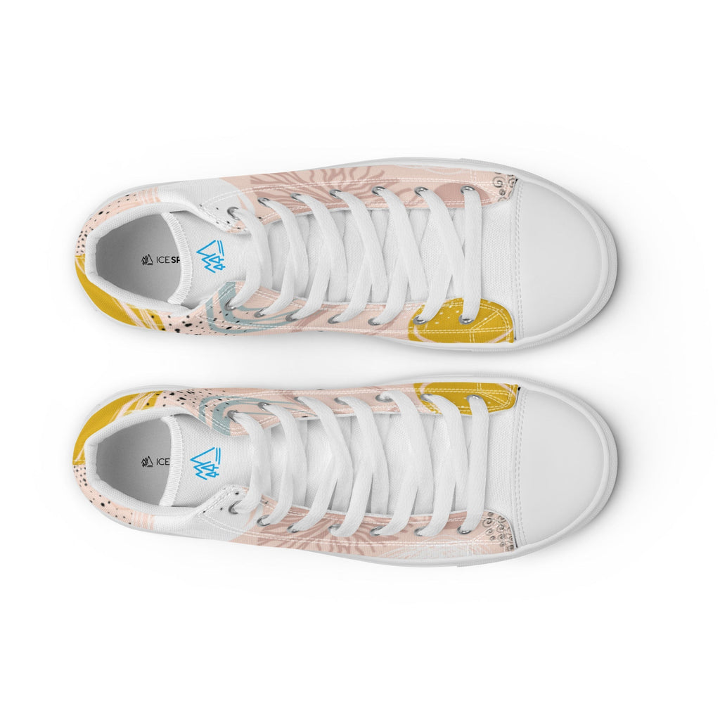 Women’s High Top Canvas Rose Pattern Shoes - Vintress Fashion