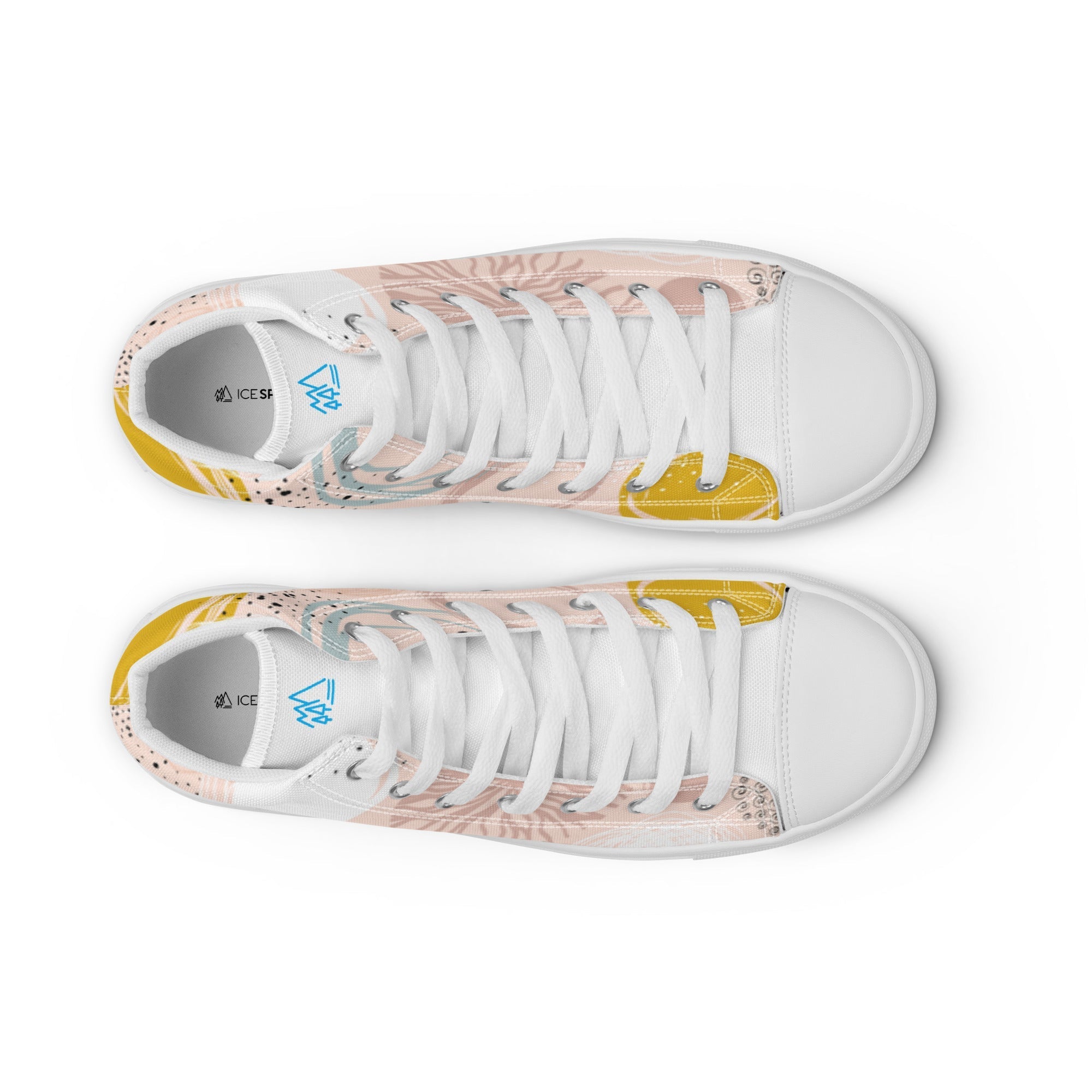 Women’s High Top Canvas Rose Pattern Shoes - Vintress Fashion