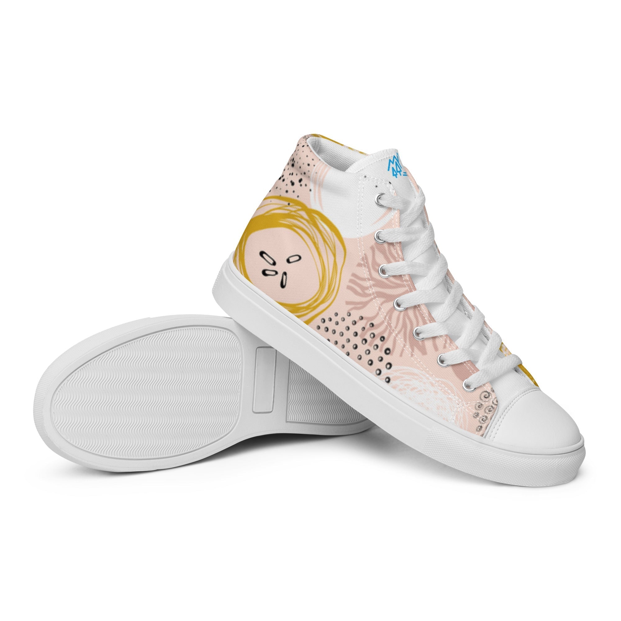 Women’s High Top Canvas Rose Pattern Shoes - Vintress Fashion
