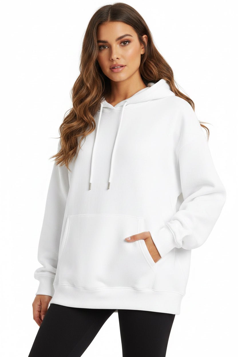 Women's Hoodies With Pockets Fashion Solid Sweatshirt Oversized Hooded Sweater Womens Clothing - Vintress Fashion