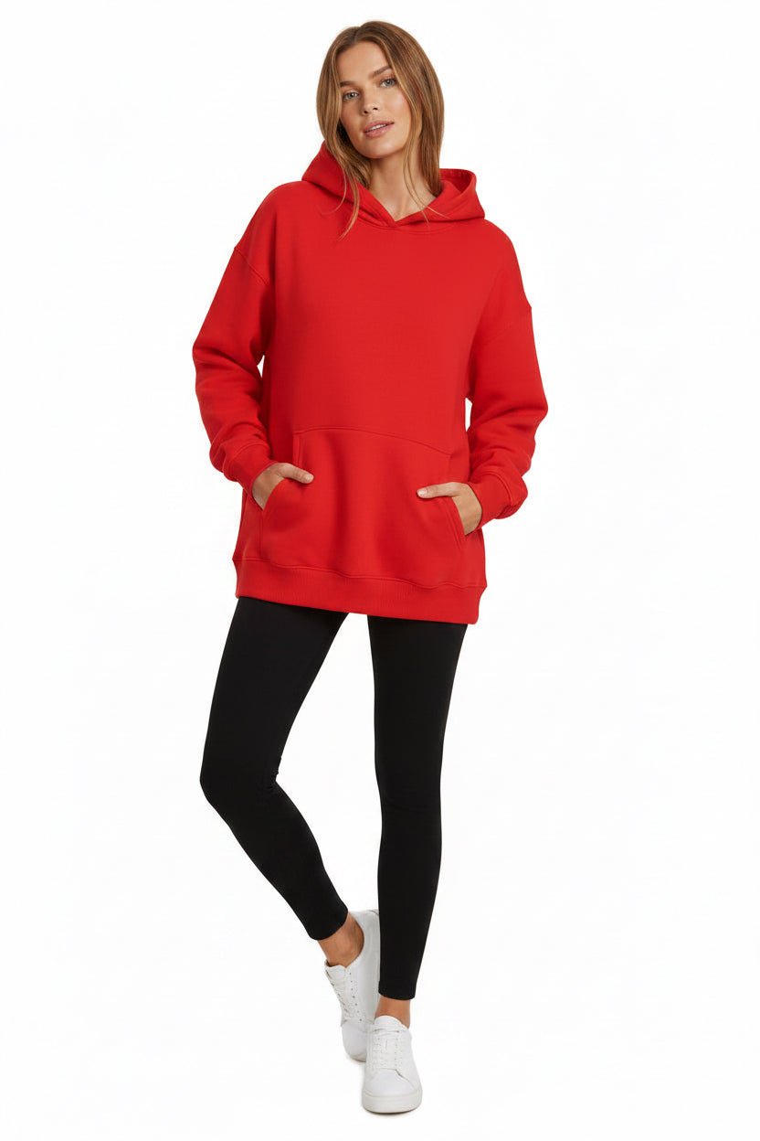 Women's Hoodies With Pockets Fashion Solid Sweatshirt Oversized Hooded Sweater Womens Clothing - Vintress Fashion
