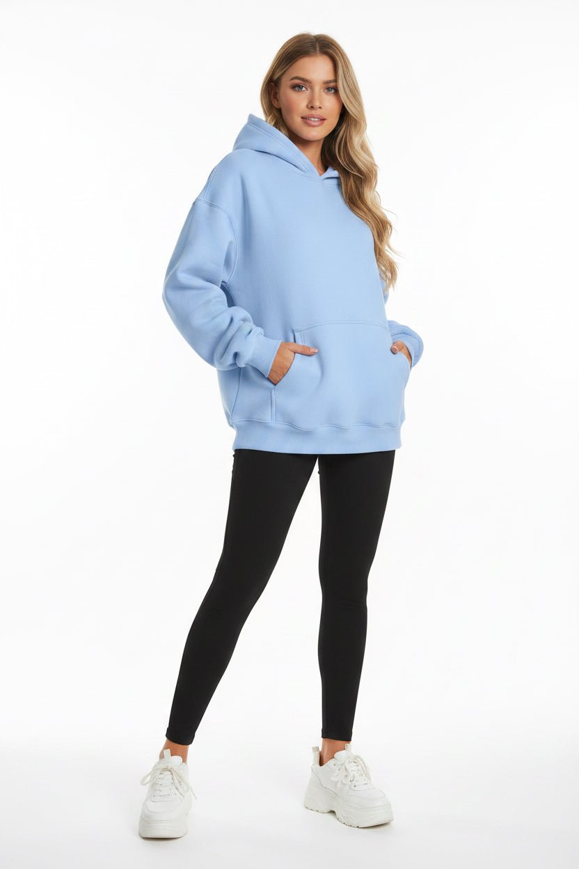 Women's Hoodies With Pockets Fashion Solid Sweatshirt Oversized Hooded Sweater Womens Clothing - Vintress Fashion