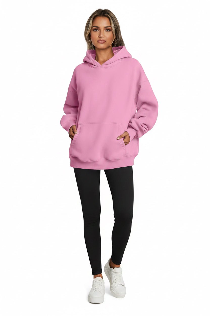Women's Hoodies With Pockets Fashion Solid Sweatshirt Oversized Hooded Sweater Womens Clothing - Vintress Fashion