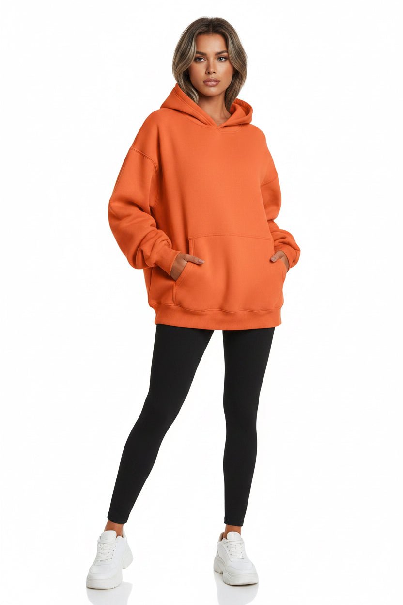 Women's Hoodies With Pockets Fashion Solid Sweatshirt Oversized Hooded Sweater Womens Clothing - Vintress Fashion