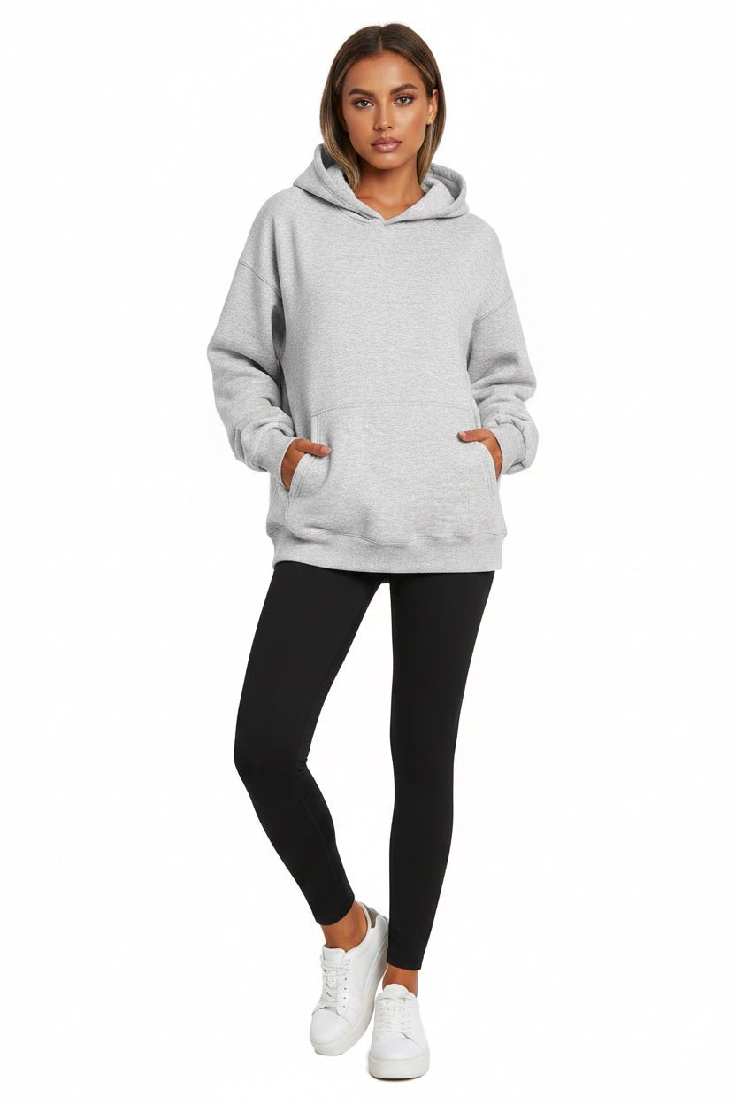 Women's Hoodies With Pockets Fashion Solid Sweatshirt Oversized Hooded Sweater Womens Clothing - Vintress Fashion