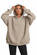 Women's Hoodies With Pockets Fashion Solid Sweatshirt Oversized Hooded Sweater Womens Clothing - Vintress Fashion