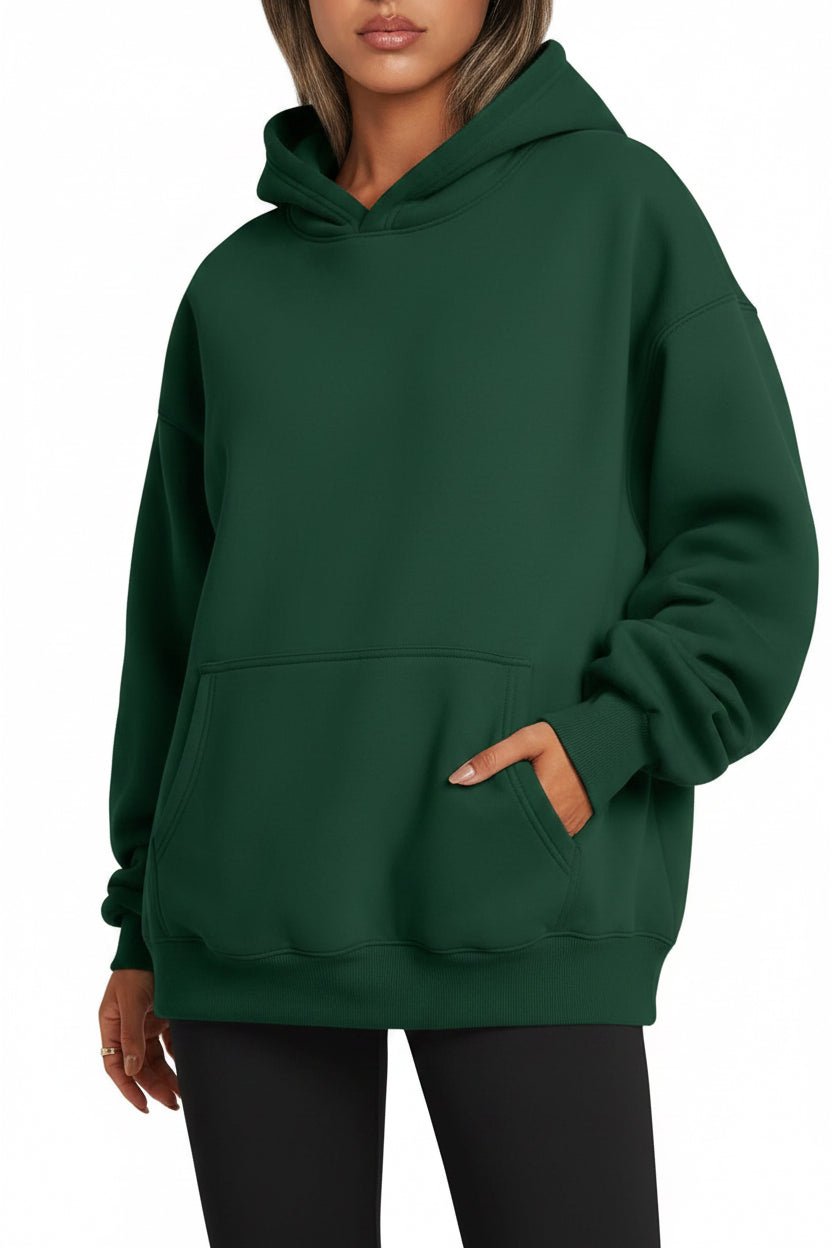 Women's Hoodies With Pockets Fashion Solid Sweatshirt Oversized Hooded Sweater Womens Clothing - Vintress Fashion