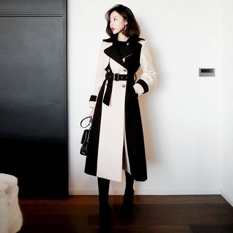 Women's Ladies Fashion Temperament Mid-length Woolen Coat - Vintress Fashion