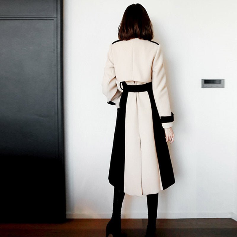 Women's Ladies Fashion Temperament Mid-length Woolen Coat - Vintress Fashion