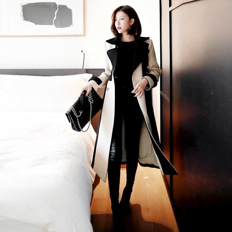 Women's Ladies Fashion Temperament Mid-length Woolen Coat - Vintress Fashion