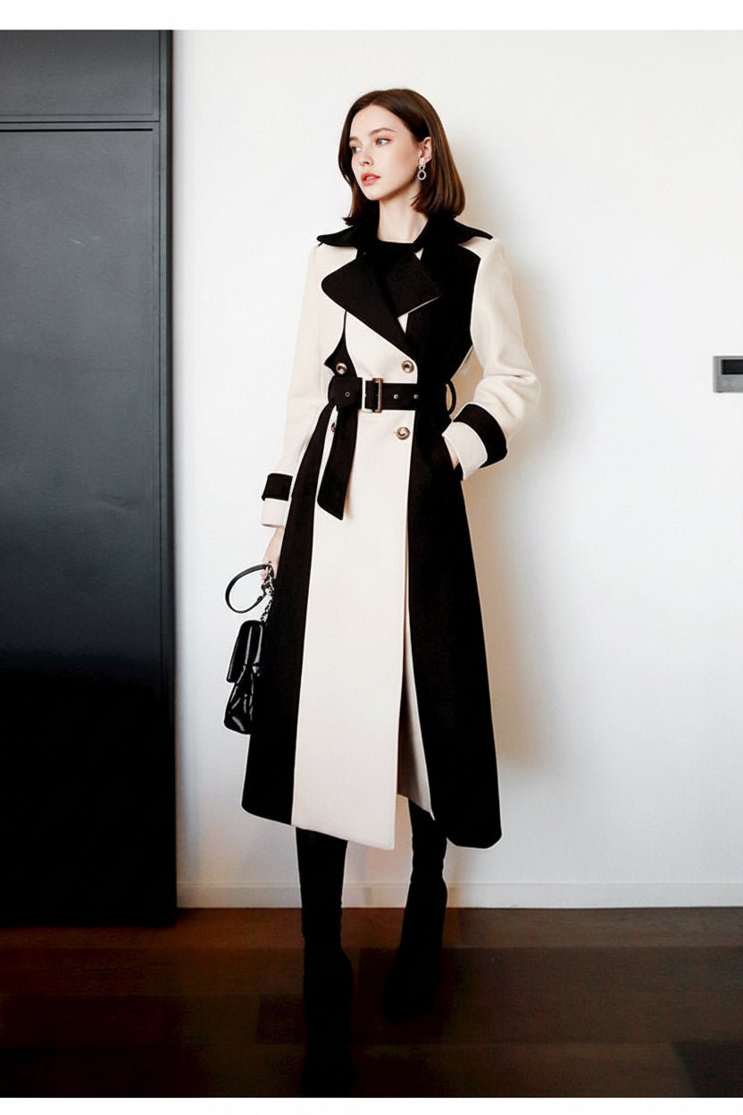 Women's Ladies Fashion Temperament Mid-length Woolen Coat - Vintress Fashion