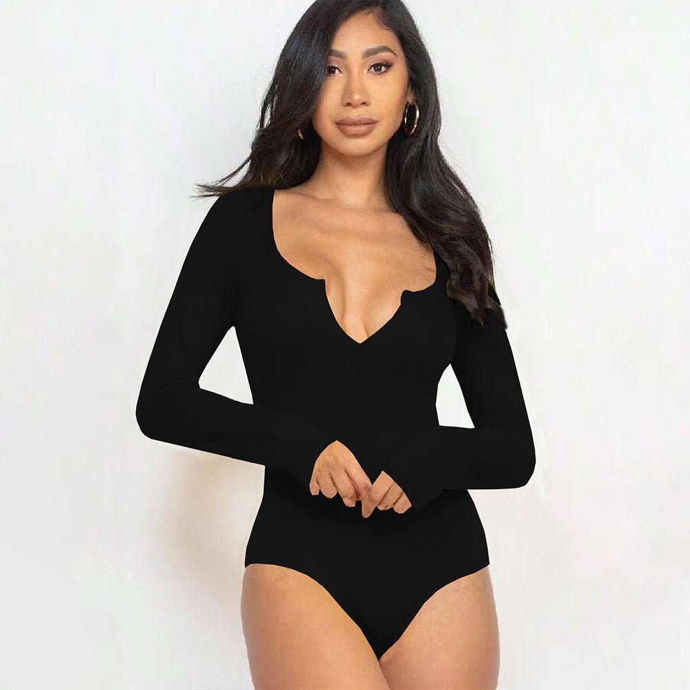 Women's Simple Commuting Style Jumpsuit For Autumn And Winter Comfortable Abdominal Wear Base Layer - Vintress Fashion