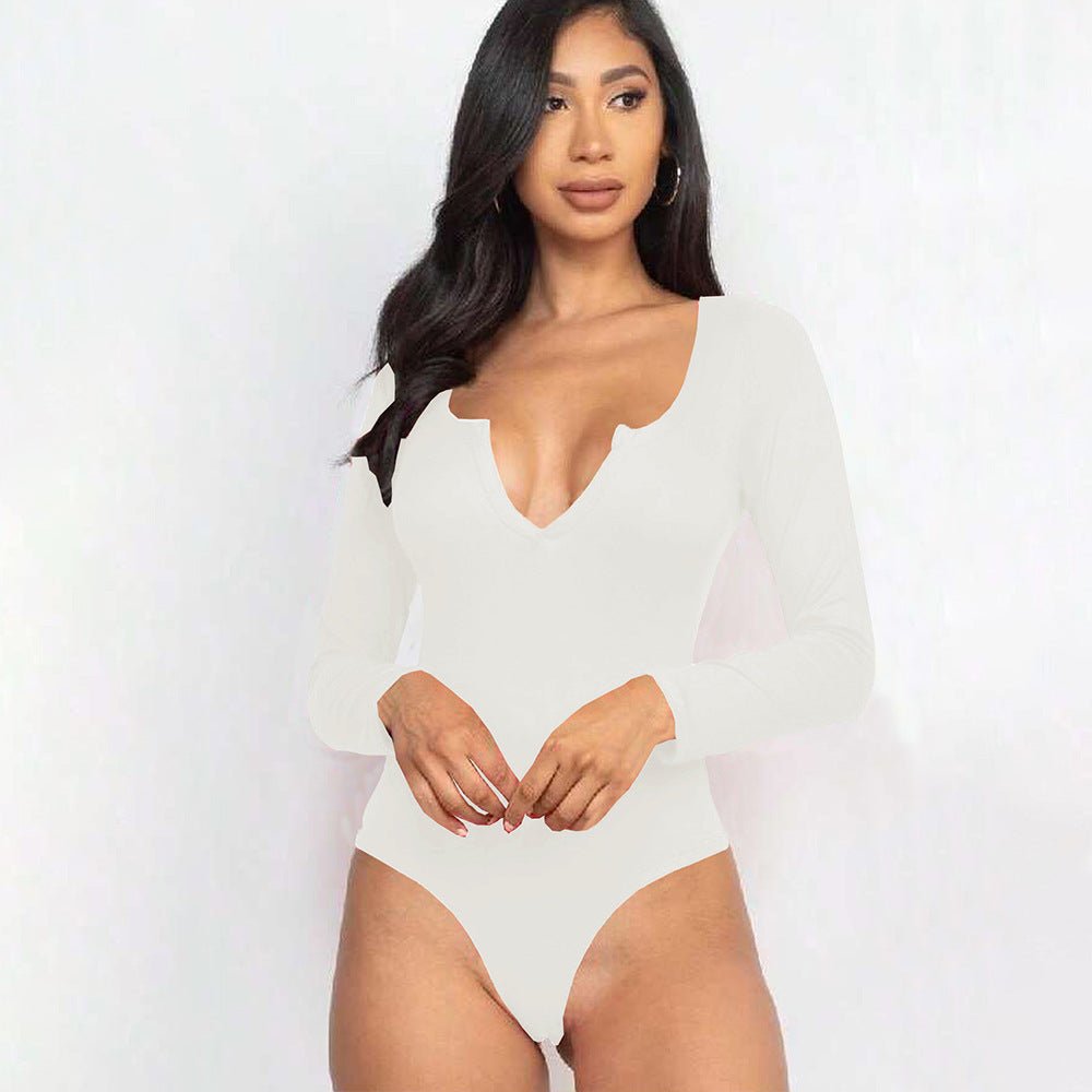 Women's Simple Commuting Style Jumpsuit For Autumn And Winter Comfortable Abdominal Wear Base Layer - Vintress Fashion