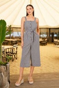 Yumi Black Gingham Button Through Jumpsuit - Vintress Fashion