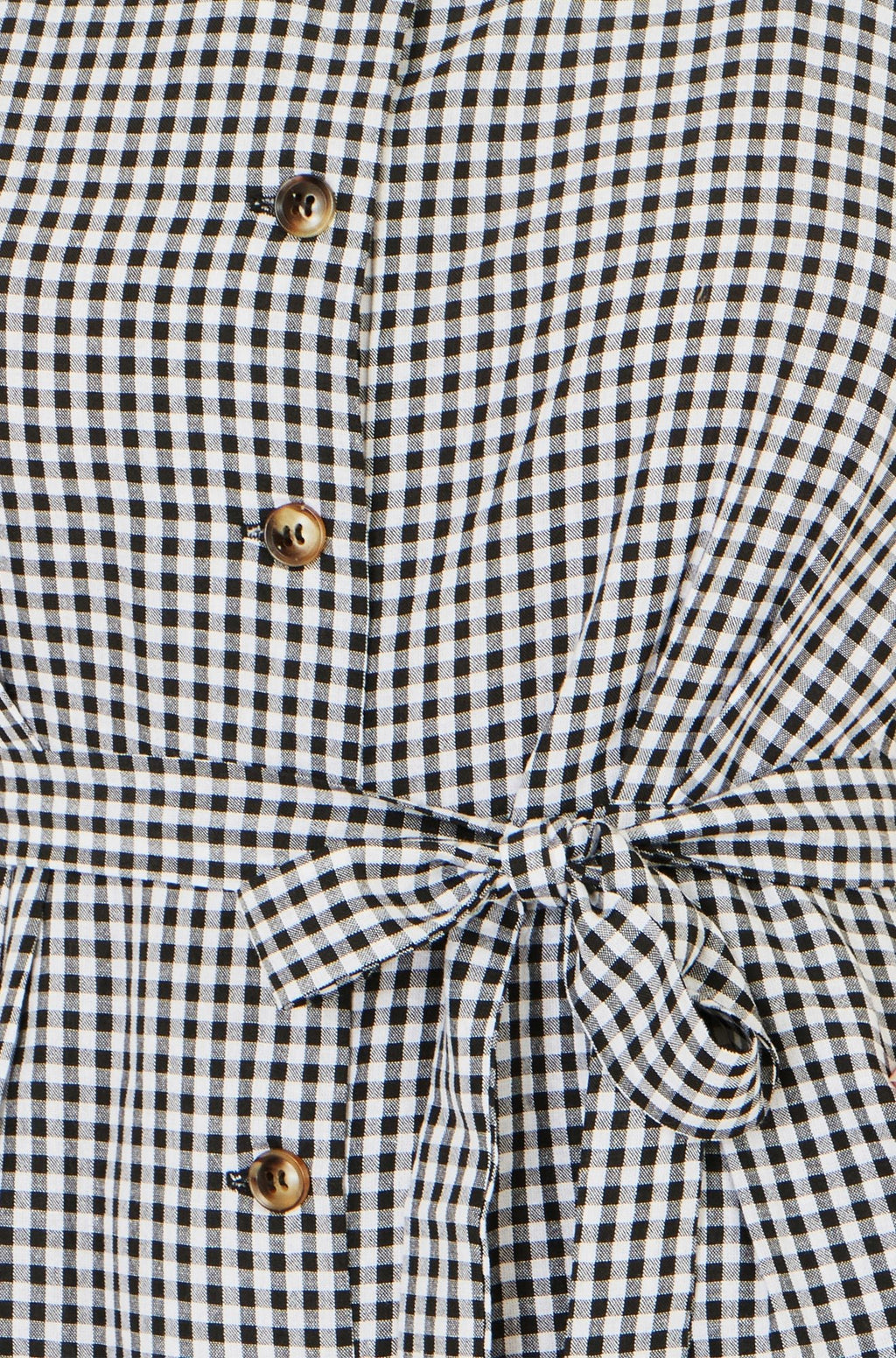Yumi Black Gingham Button Through Jumpsuit - Vintress Fashion