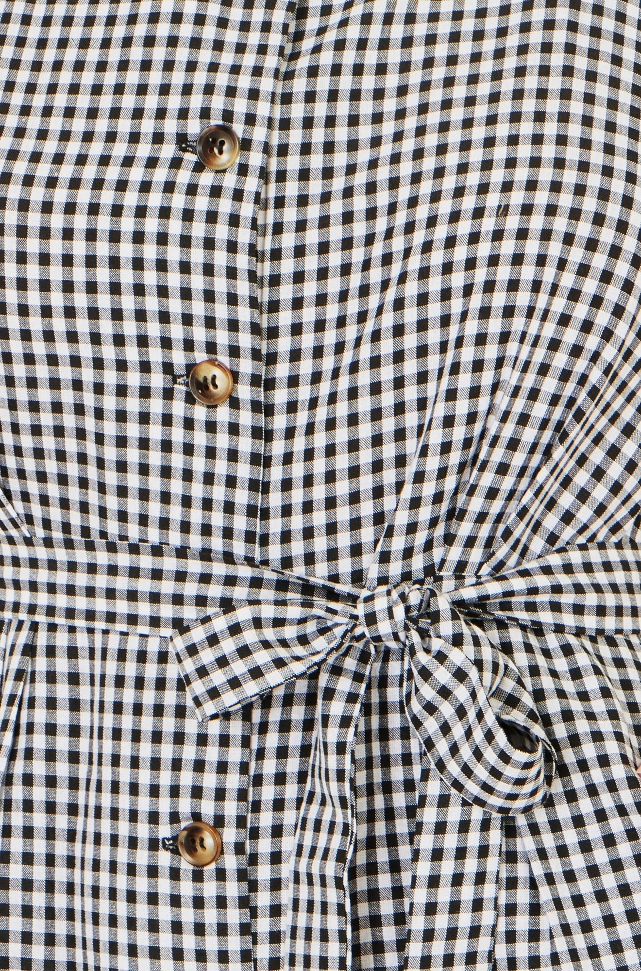 Yumi Black Gingham Button Through Jumpsuit - Vintress Fashion